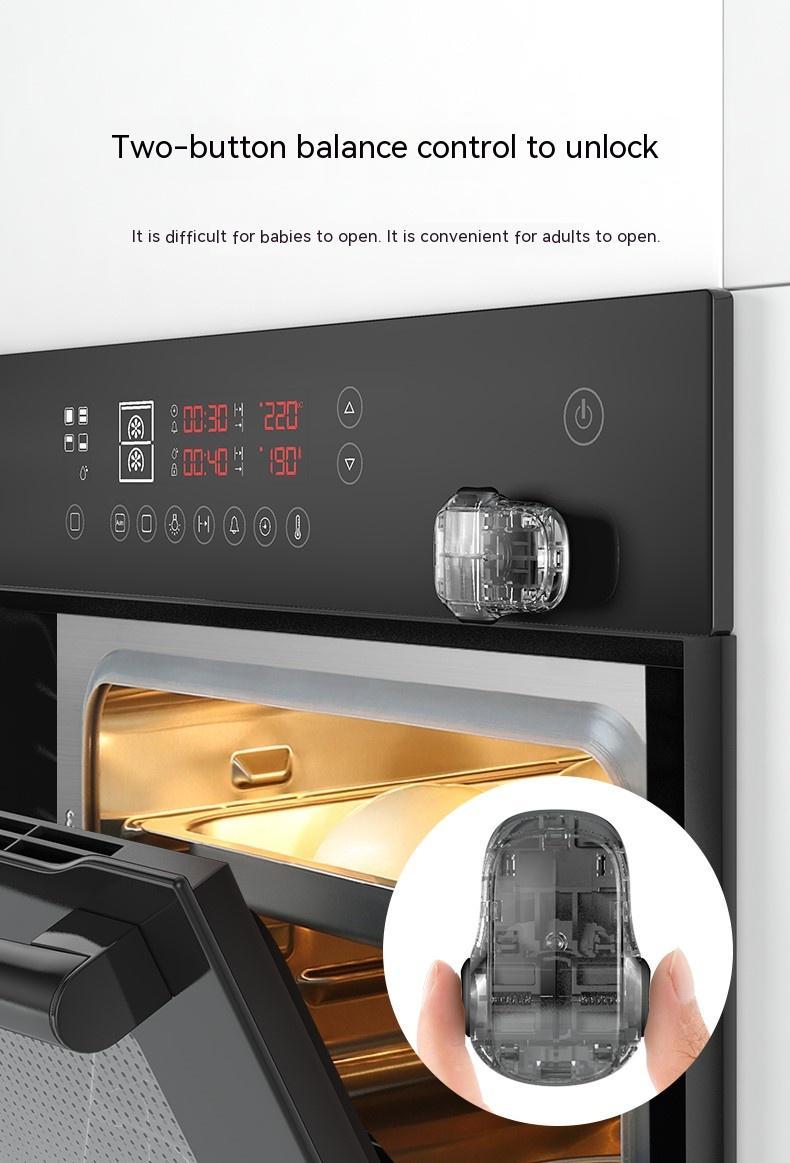 Oven Safety Lock Children's High Temperature Resistant Rotating Lock