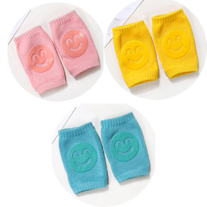 Enfants Antidérapant Ramper Coude Nourrissons En Bas Âge de Bébé Accessoires Sourire Genouillères Protecteur Sécurité Genouillère Jambières Filles Garçons