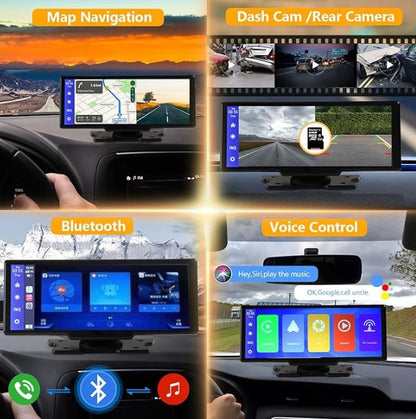 Dash Cam Dual Camera Touch Screen Carplay Car Navigation System Cross-border HD Car Navigation System