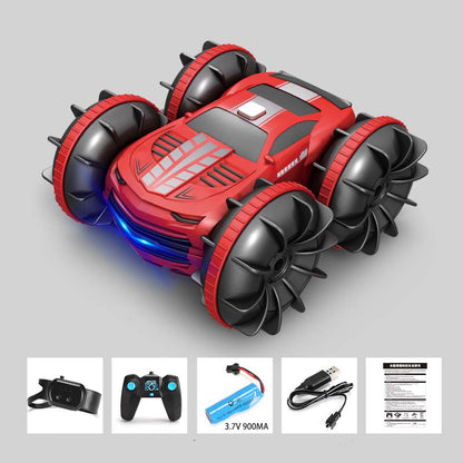 2.4G 4WD Stunt Car Watch Dual Remote Control Children's Toy Car